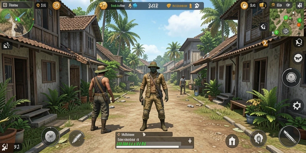 Screenshot 34R menampilkan gameplay yang dinamis dan menarik.