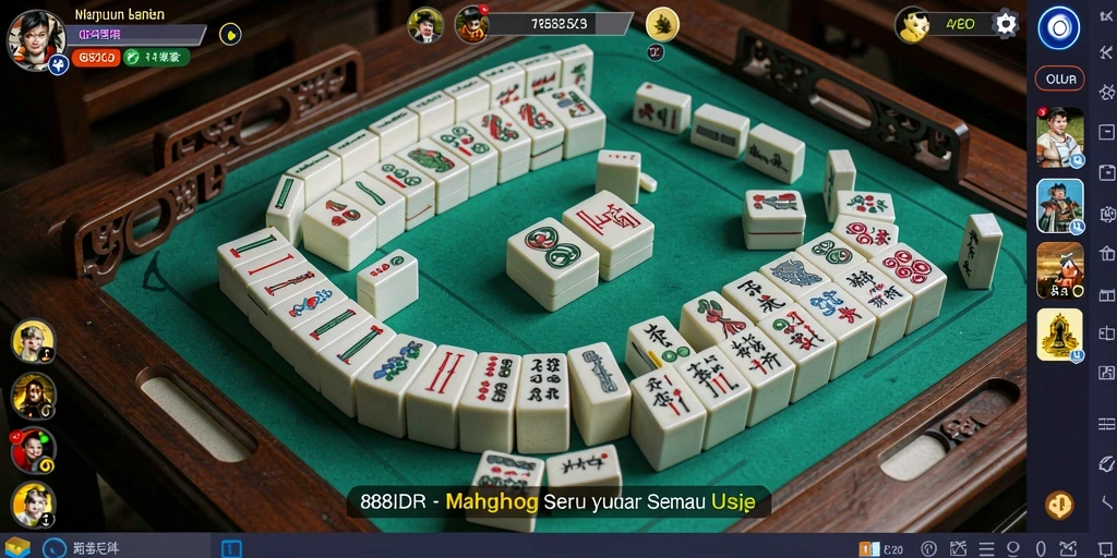 Screenshot gameplay <strong>888IDR</strong> menampilkan serunya bermain Mahjong.
