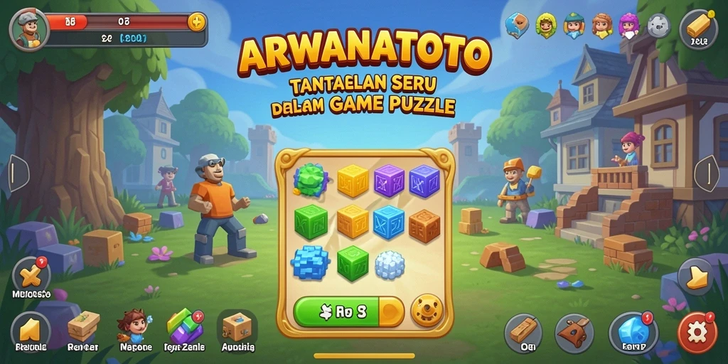 Tampilan gameplay ARWANATOTO yang seru dan menantang.