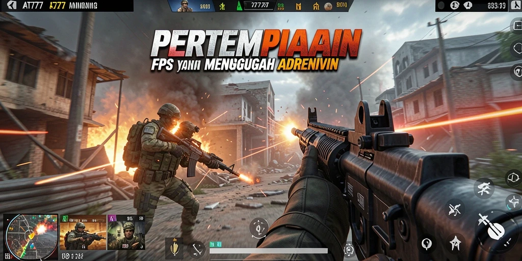 Gambaran aksi seru gameplay FPS di AT777.