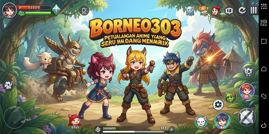 Tampilan menarik dari gameplay <strong>BORNEO303</strong> yang penuh warna.