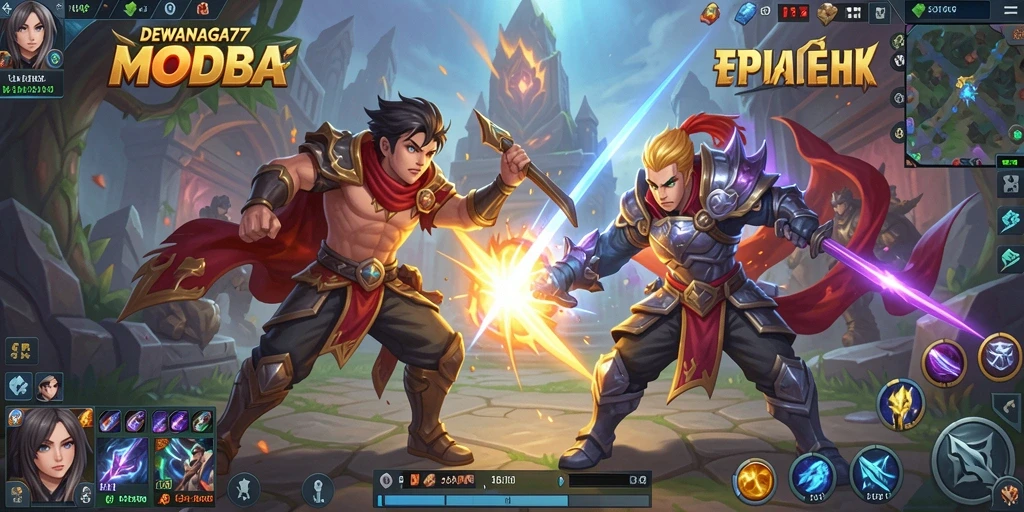 Tampilan utama gameplay DEWANAGA77 yang menarik dan dinamis.