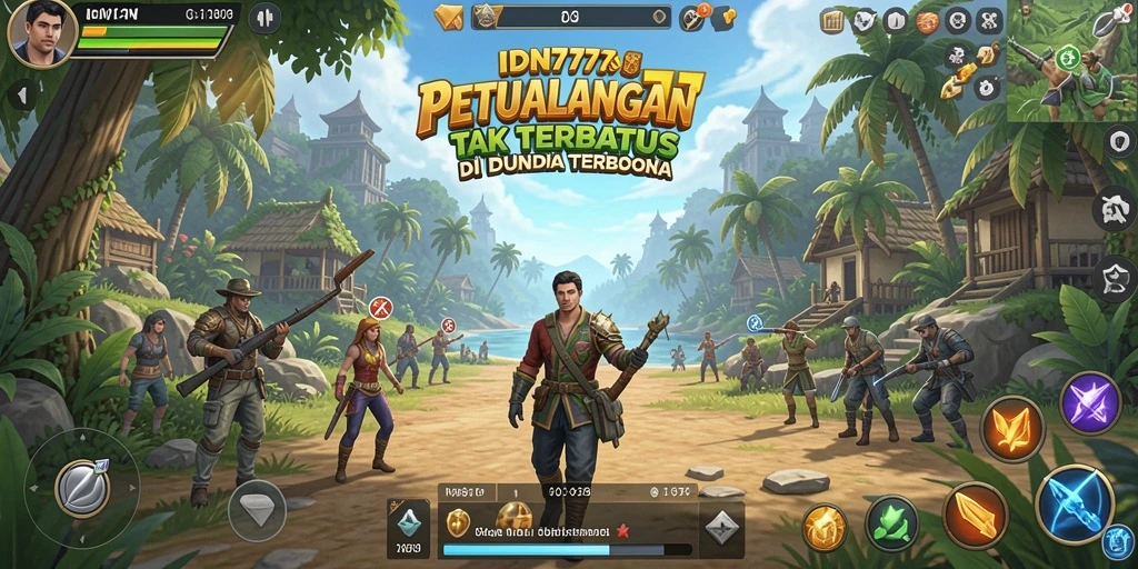 Tampilan gameplay IDN777 yang memukau di dunia terbuka.