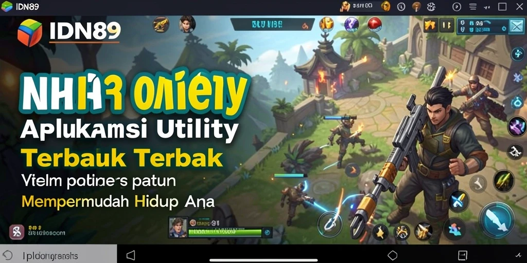 Tampilan antarmuka aplikasi IDN89 yang user-friendly.