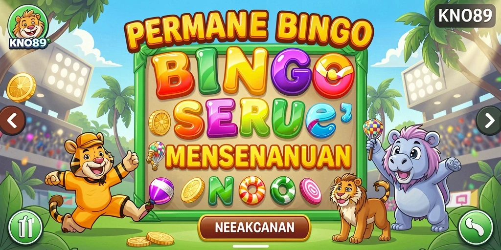 Tampilan gameplay KNO89 dengan suasana Bingo yang seru.