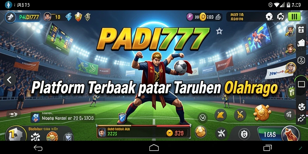 Screenshot PADI777 menampilkan antarmuka taruhan olahraga yang menarik.