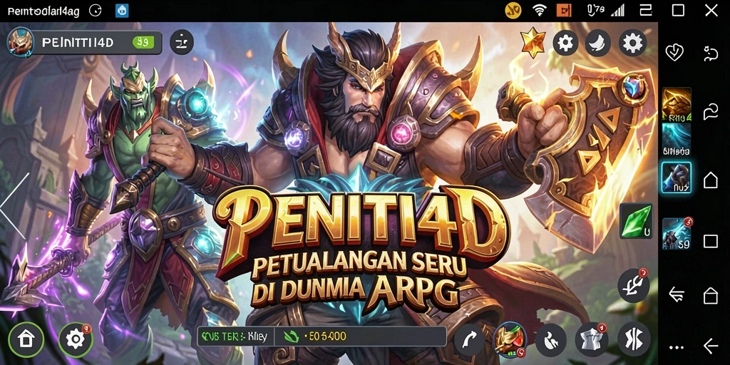 Tampilan gameplay PENITI4D yang seru dan mendebarkan di dunia ARPG.