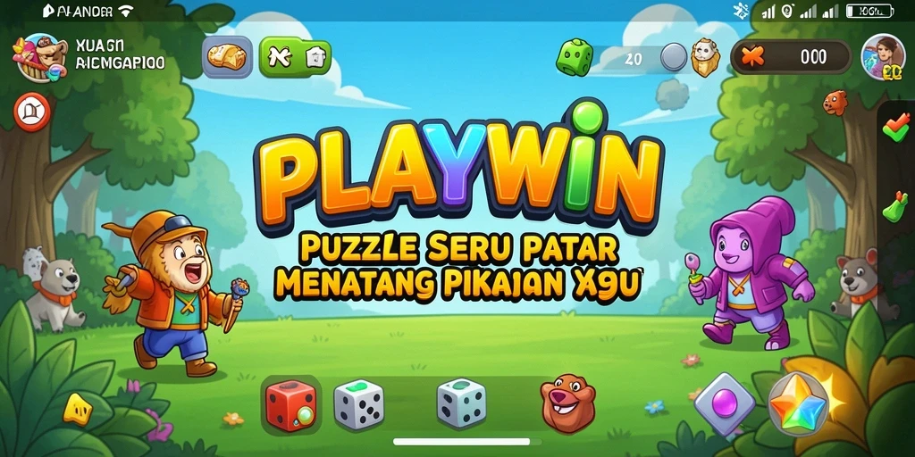 Tampilan menarik dari gameplay Puzzle di PLAYWIN.